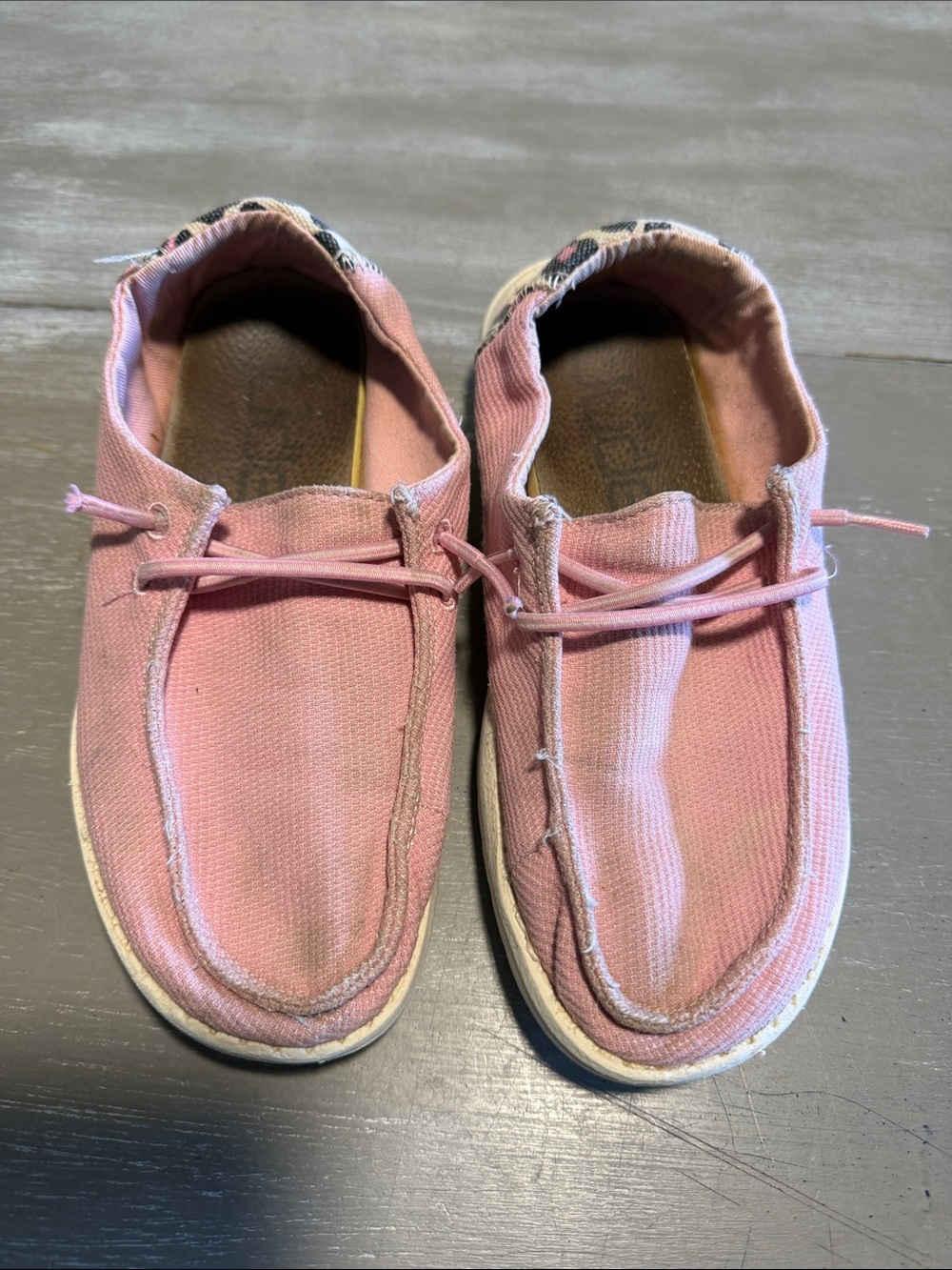Hey Dude Pink Canvas Slip-On Sneakers for Kids